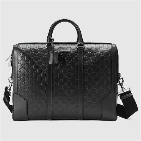 gucci briefcase black|men's leather briefcases business bags.